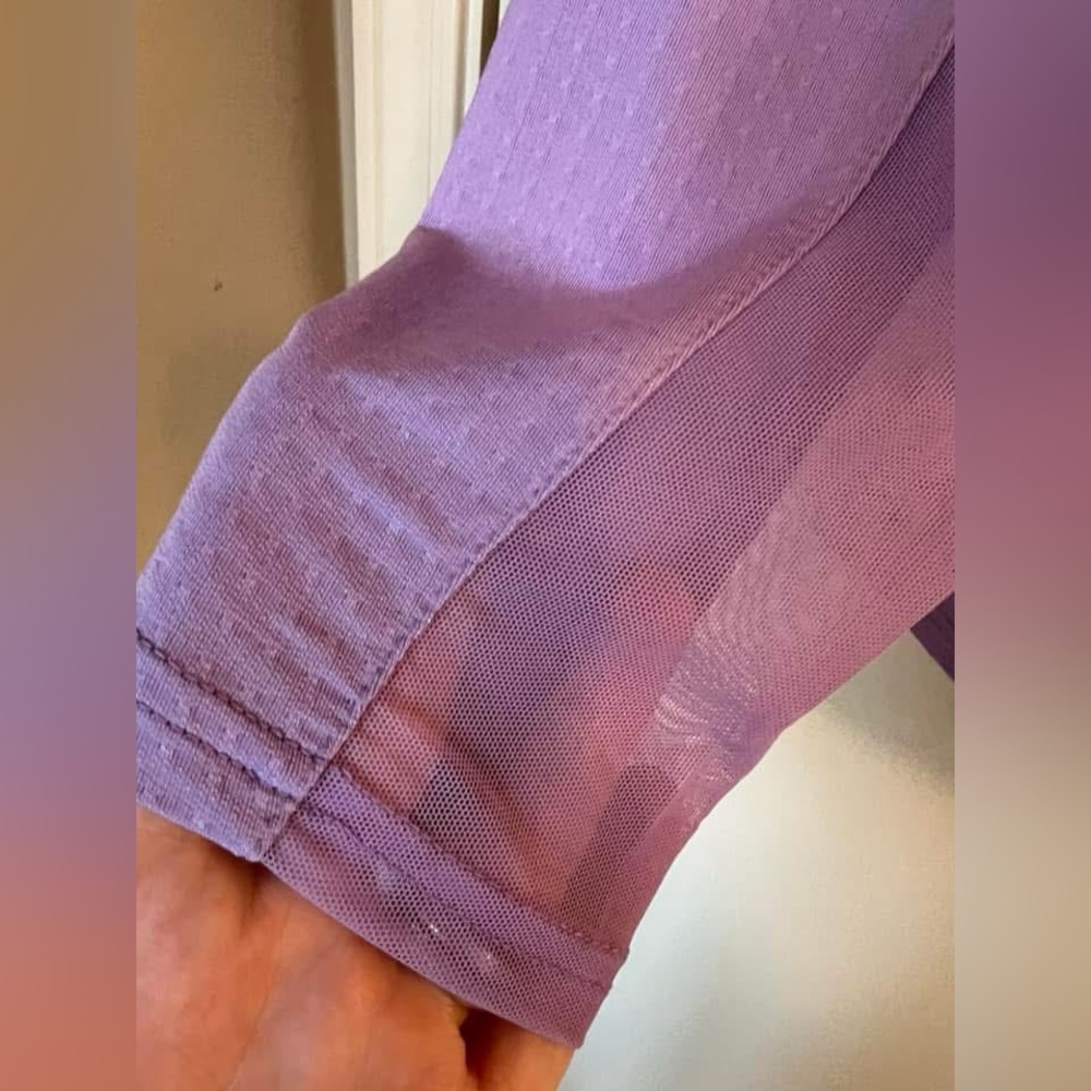 NWT San Soliel ladies golf purple 1/4 zip, size L - Picture 5 of 5